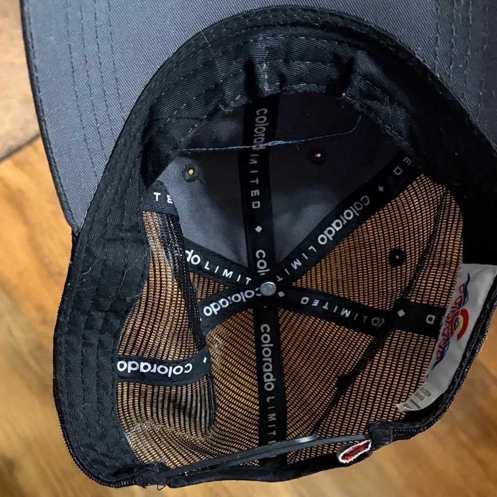 Black Trucker Hat with Colorful Colorado Patch
